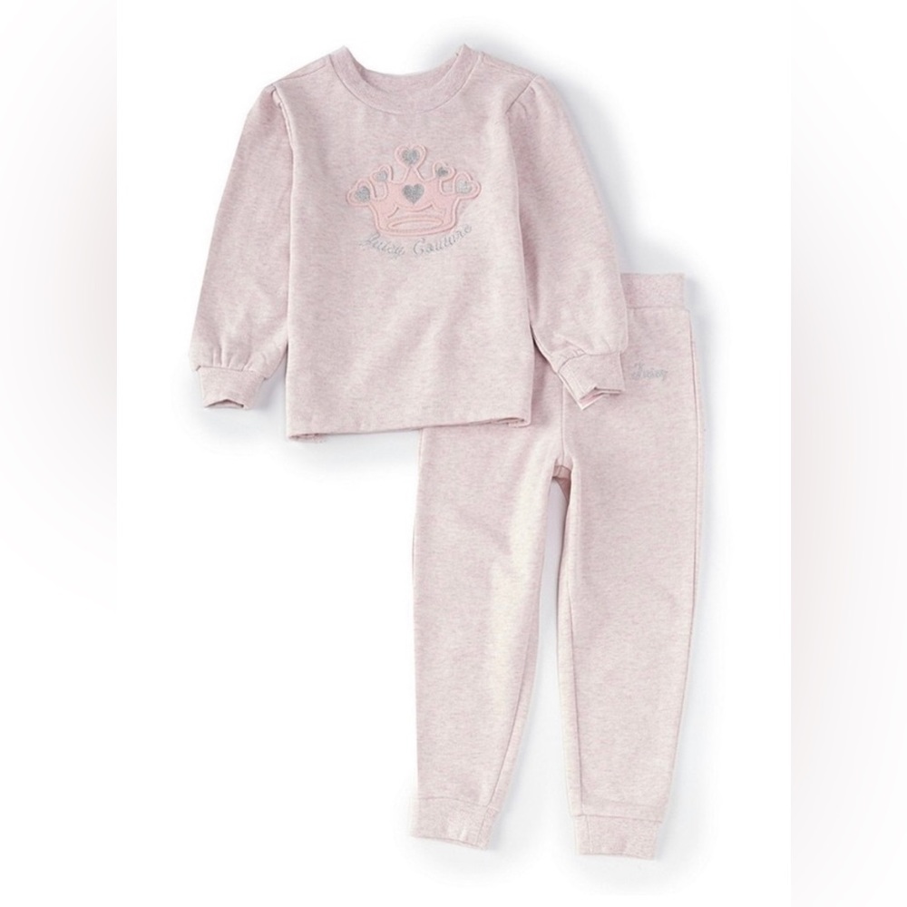 EUC. Juicy Couture Crown Fleece Jumpsuit - 2T - Picture 8 of 8